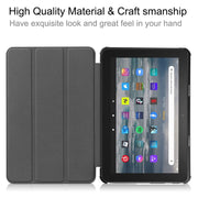 For Amazon Fire 7 12th 2022 JSM Smart Leather Tablet Case(Big Eye)
