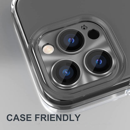 ENKAY Aluminium Alloy Tempered Glass Lens Cover Film For iPhone 14 Pro / 14 Pro Max(Gold) - Back Protector by ENKAY | Online Shopping South Africa | PMC Jewellery | Buy Now Pay Later Mobicred