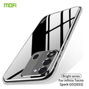 For Tecno Spark GO 2022 MOFI Ming Series Ultra-thin TPU Phone Case(Transparent)