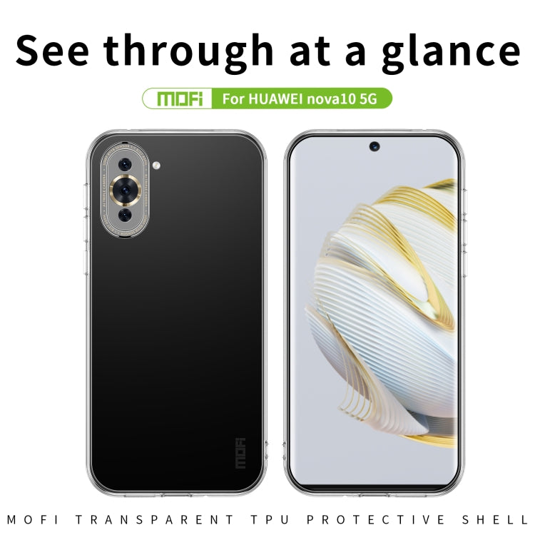For Huawei Nova 10 5G MOFI Ming Series Ultra-thin TPU Phone Case(Transparent) - Huawei Cases by MOFI | Online Shopping South Africa | PMC TechLife