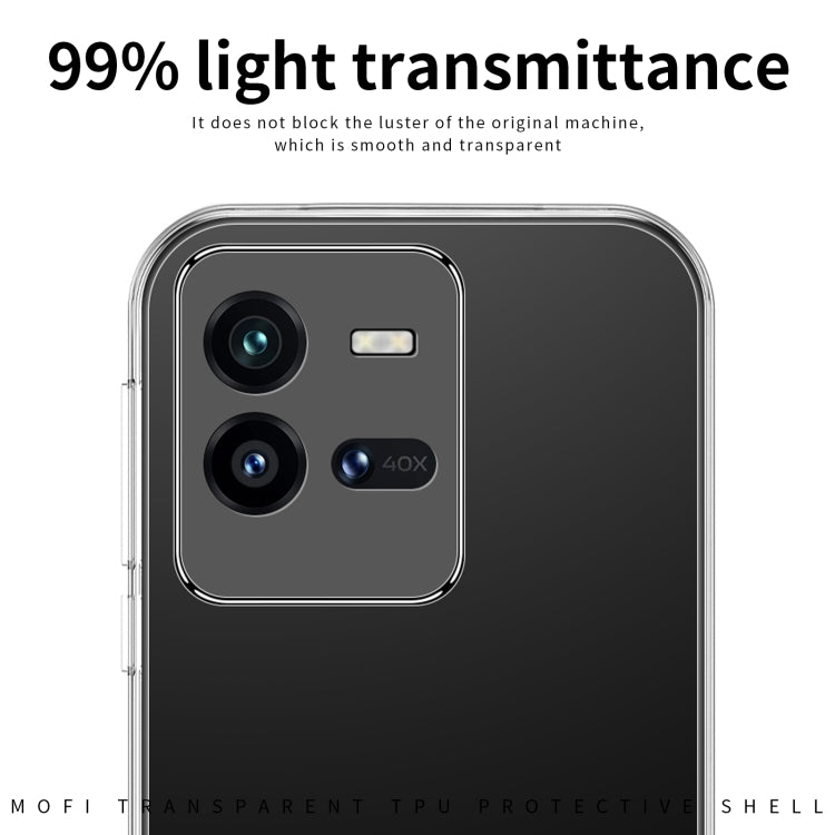 For vivo iQOO 10 Pro MOFI Ming Series Ultra-thin TPU Phone Case(Transparent) - vivo Cases by MOFI | Online Shopping South Africa | PMC TechLife