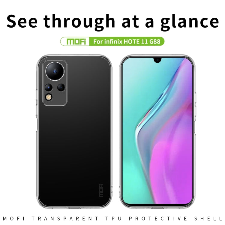For Infinix Note 11G88 / 12G88 MOFI Ming Series Ultra-thin TPU Phone Case(Transparent) - free shipping - PMC TechLife - Order now!