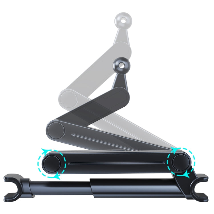 A081+X159 Car Backseat Headrest Tablet Bracket Long Arm Collapsible Mount - Universal Car Holders by PMC Jewellery | Online Shopping South Africa | PMC Jewellery | Buy Now Pay Later Mobicred