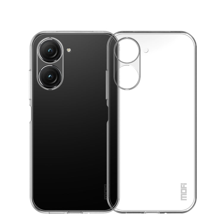 For Asus Zenfone9 MOFI Ming Series Ultra-thin TPU Phone Case(Transparent) - ASUS Cases by MOFI | Online Shopping South Africa | PMC Jewellery | Buy Now Pay Later Mobicred