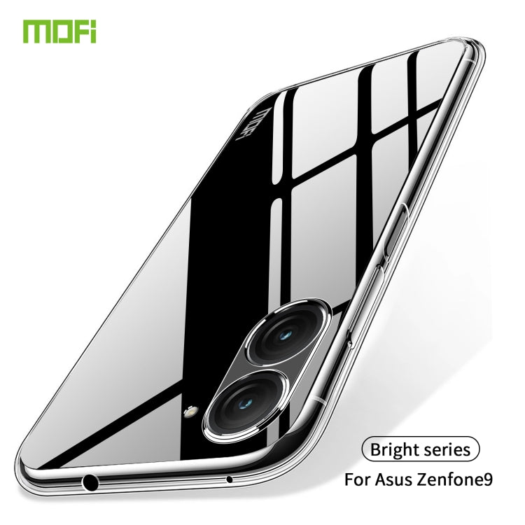 For Asus Zenfone9 MOFI Ming Series Ultra-thin TPU Phone Case(Transparent) - ASUS Cases by MOFI | Online Shopping South Africa | PMC Jewellery | Buy Now Pay Later Mobicred