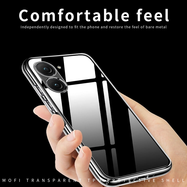 For Asus Zenfone9 MOFI Ming Series Ultra-thin TPU Phone Case(Transparent) - ASUS Cases by MOFI | Online Shopping South Africa | PMC Jewellery | Buy Now Pay Later Mobicred