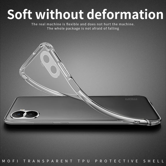 For Honor X40i MOFI Ming Series Ultra-thin TPU Phone Case(Transparent)