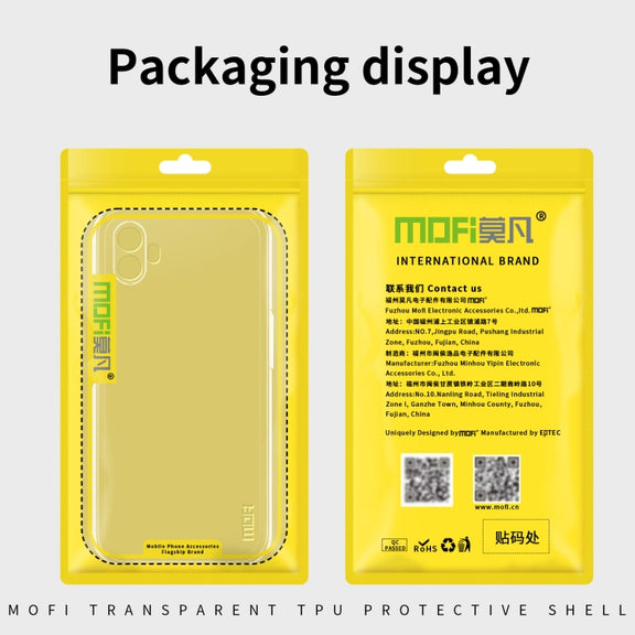 For Honor X40i MOFI Ming Series Ultra-thin TPU Phone Case(Transparent)