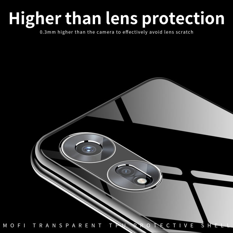 For OPPO A97 5G MOFI Ming Series Ultra-thin TPU Phone Case(Transparent)