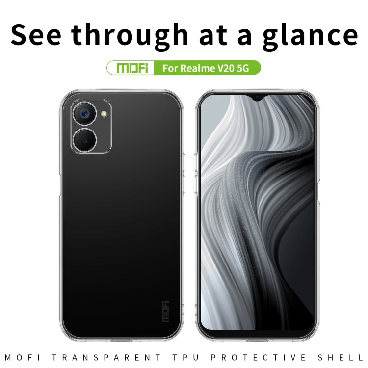 For Realme V20 5G MOFI Ming Series Ultra-thin TPU Phone Case(Transparent) - Realme Cases by MOFI | Online Shopping South Africa | PMC TechLife