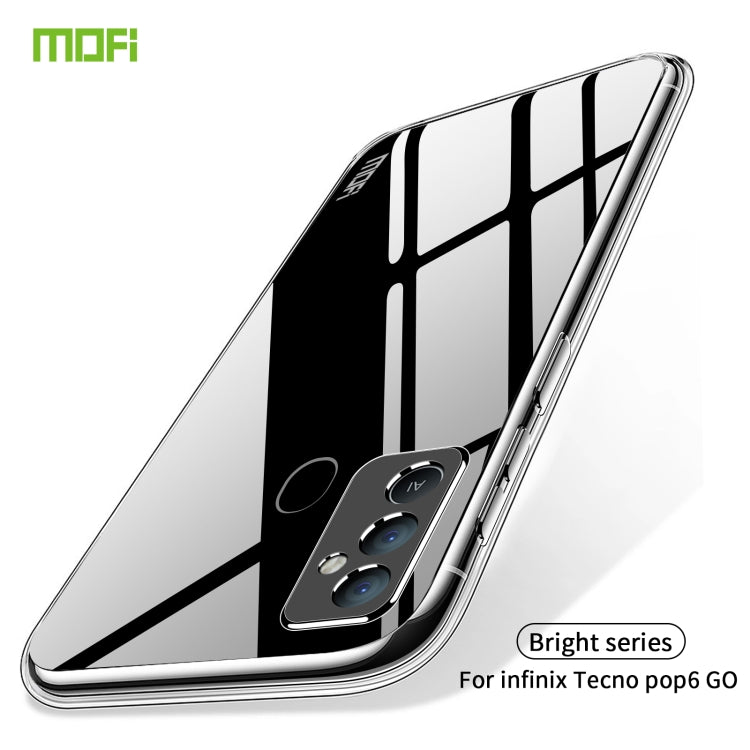 For Tecno Pop 6 GO MOFI Ming Series Ultra-thin TPU Phone Case(Transparent) - Tecno Cases by MOFI | Online Shopping South Africa | PMC TechLife | Buy Now Pay Later Mobicred