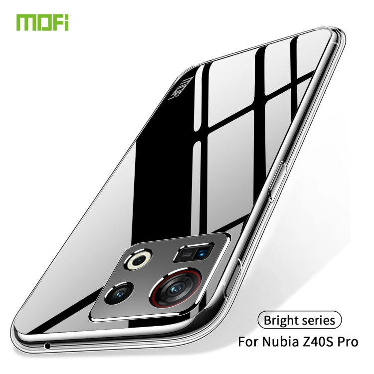 For ZTE Nubia Z40S Pro MOFI Ming Series Ultra-thin TPU Phone Case(Transparent) - ZTE Cases by MOFI | Online Shopping South Africa | PMC TechLife | Buy Now Pay Later Mobicred