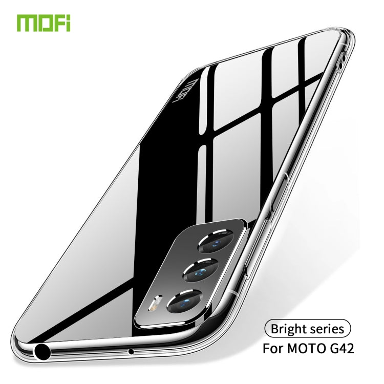 For Motorola Moto G42 MOFI Ming Series Ultra-thin TPU Phone Case(Transparent) - Motorola Cases by MOFI | Online Shopping South Africa | PMC TechLife | Buy Now Pay Later Mobicred