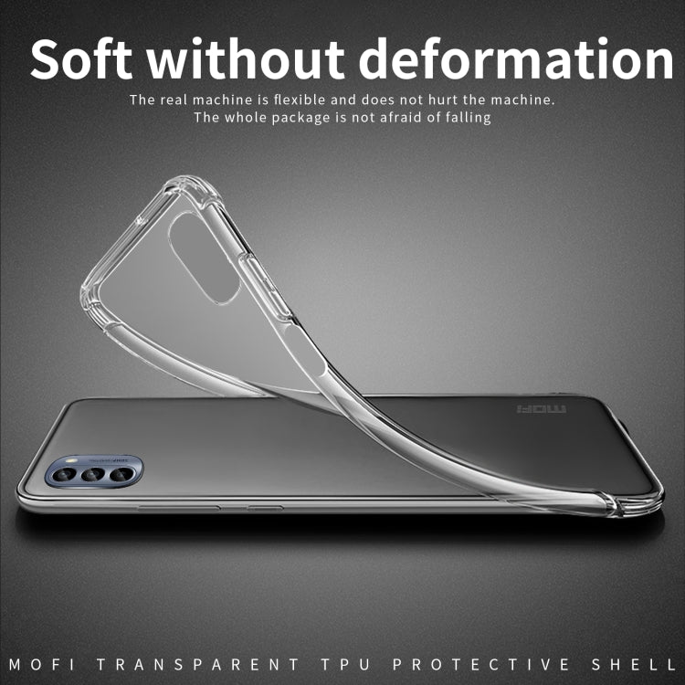 For Motorola Moto G62 5G MOFI Ming Series Ultra-thin TPU Phone Case(Transparent) - Motorola Cases by MOFI | Online Shopping South Africa | PMC TechLife