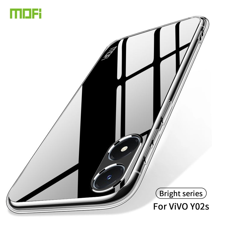 For vivo Y02s MOFI Ming Series Ultra-thin TPU Phone Case(Transparent) - vivo Cases by MOFI | Online Shopping South Africa | PMC TechLife