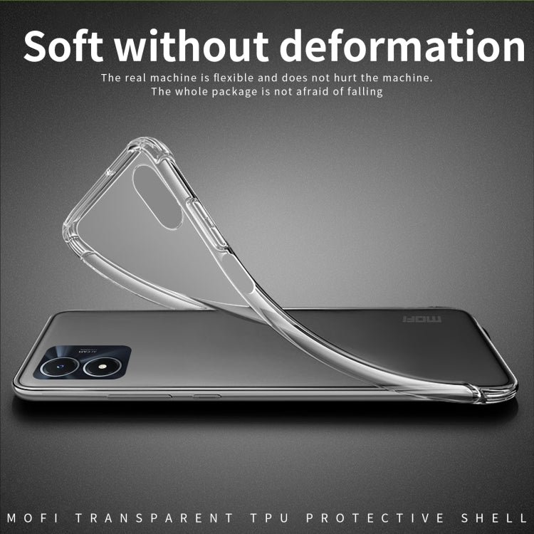 For vivo Y02s MOFI Ming Series Ultra-thin TPU Phone Case(Transparent) - vivo Cases by MOFI | Online Shopping South Africa | PMC TechLife