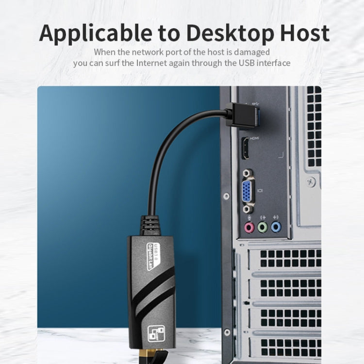JSM 10 / 100 Mbps USB 3.0 to RJ45 Ethernet Adapter Network Cable - USB Network Adapter by JUNSUNMAY | Online Shopping South Africa | PMC TechLife | Buy Now Pay Later Mobicred
