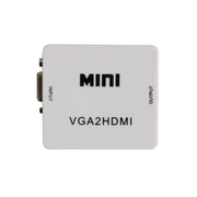 JSM Mini Size HD 1080P VGA to HDMI Scaler Box Audio Video Digital Converter Adapter
