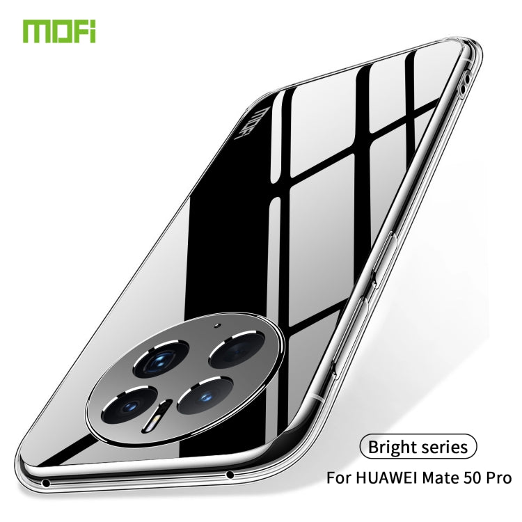For Huawei Mate 50 Pro MOFI Ming Series Ultra-thin TPU Phone Case(Transparent)