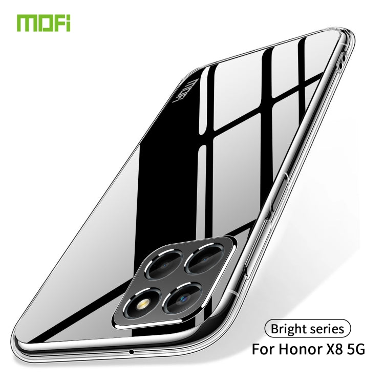 For Honor X8 5G MOFI Ming Series Ultra-thin TPU Phone Case(Transparent) - Honor Cases by MOFI | Online Shopping South Africa | PMC TechLife