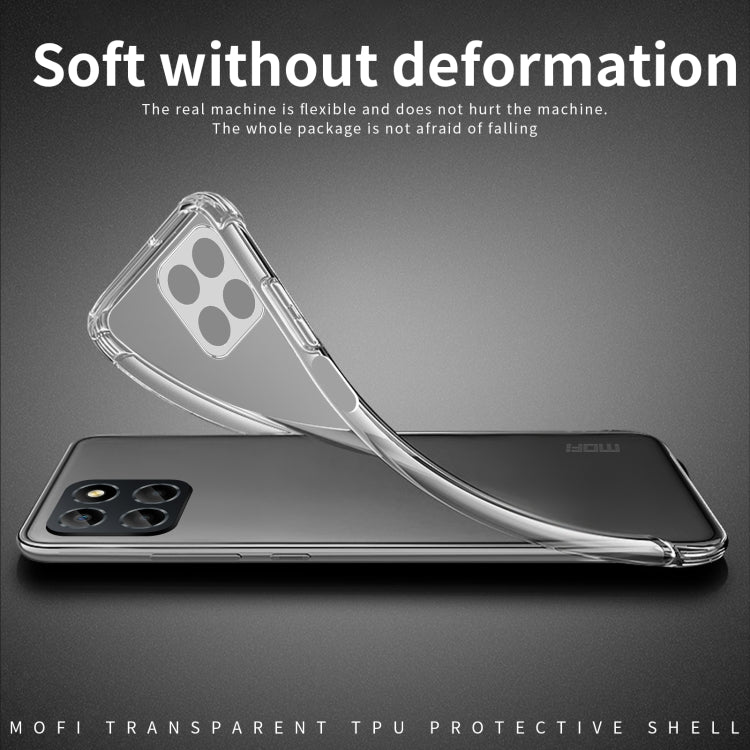 For Honor X8 5G MOFI Ming Series Ultra-thin TPU Phone Case(Transparent) - Honor Cases by MOFI | Online Shopping South Africa | PMC TechLife