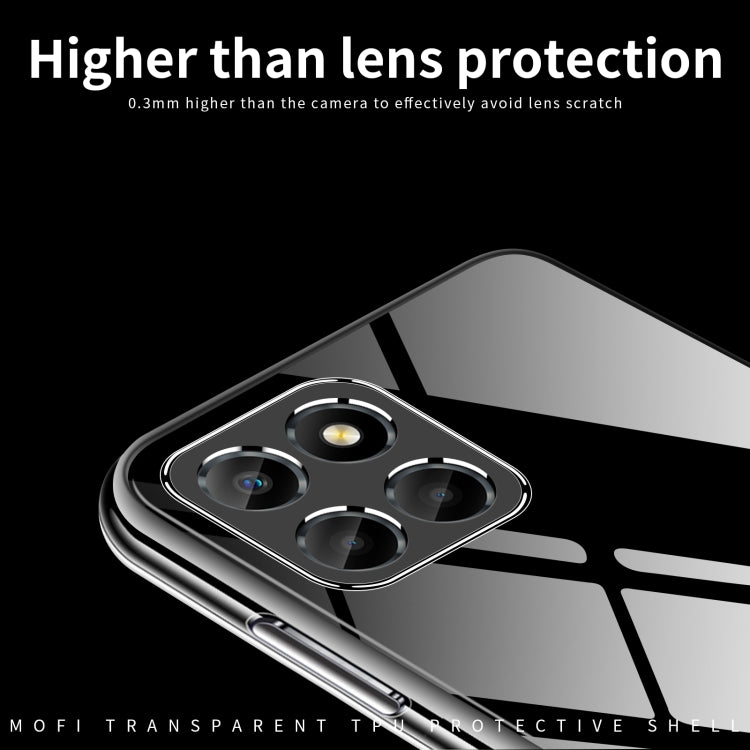 For Honor X8 5G MOFI Ming Series Ultra-thin TPU Phone Case(Transparent) - Honor Cases by MOFI | Online Shopping South Africa | PMC TechLife