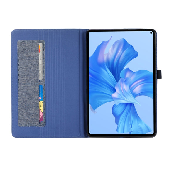 For Huawei MatePad Pro 11 2022  Fabric Leather Tablet Case(Blue)