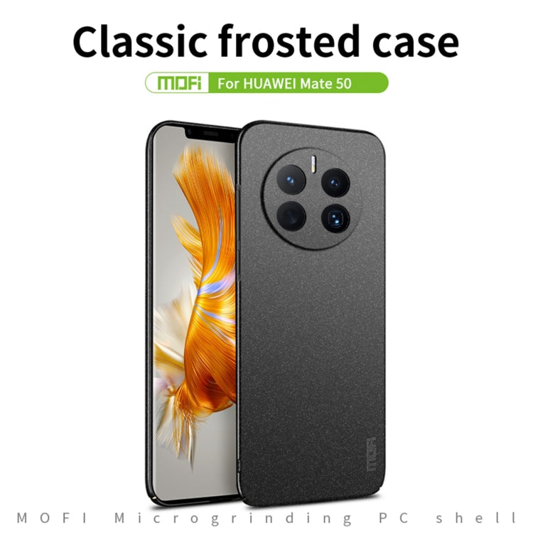 For Huawei Mate 50 MOFI Fandun Series Frosted Ultra-thin PC Hard Phone Case(Gray) - Huawei Cases by MOFI | Online Shopping South Africa | PMC TechLife | Buy Now Pay Later Mobicred