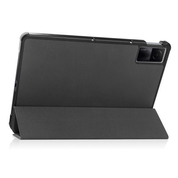 For Xiaomi Redmi Pad 10.61 inch ENKAY Tri-fold Custer Texture Leather Stand Smart Case(Grey)