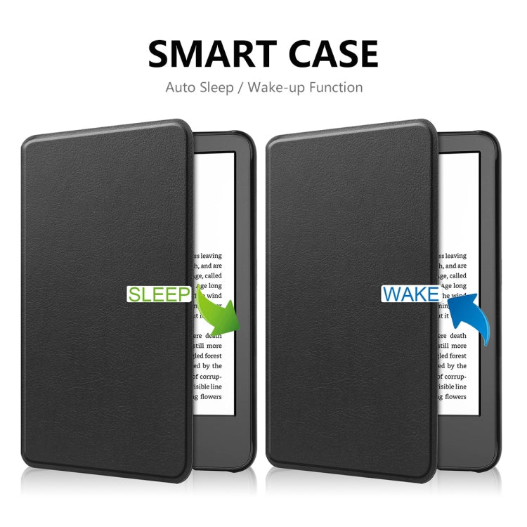 For Amazon Kindle 2022 Gen11 ENKAY Custer Texture Leather Smart Case(Dark Green) - Amazon by ENKAY | Online Shopping South Africa | PMC TechLife | Buy Now Pay Later Mobicred