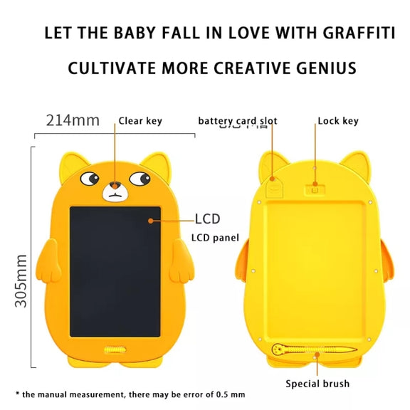 HYD-8511 Cartoon KIds LCD ABS Graffiti Drawing Colorful Hands Writing Board