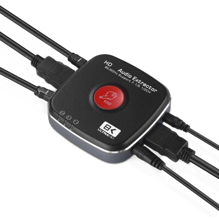 AYSA-11V21 8K/60Hz YbCr420 HDR10 Output 7.1 HDMI8K Audio Separator 2.1 Audio separator - Switch by PMC Jewellery | Online Shopping South Africa | PMC Jewellery | Buy Now Pay Later Mobicred