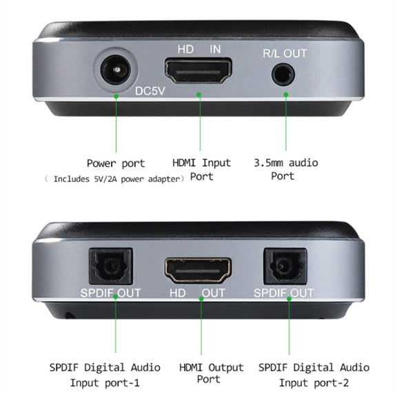 AYSA-11V21 8K/60Hz YbCr420 HDR10 Output 7.1 HDMI8K Audio Separator 2.1 Audio separator