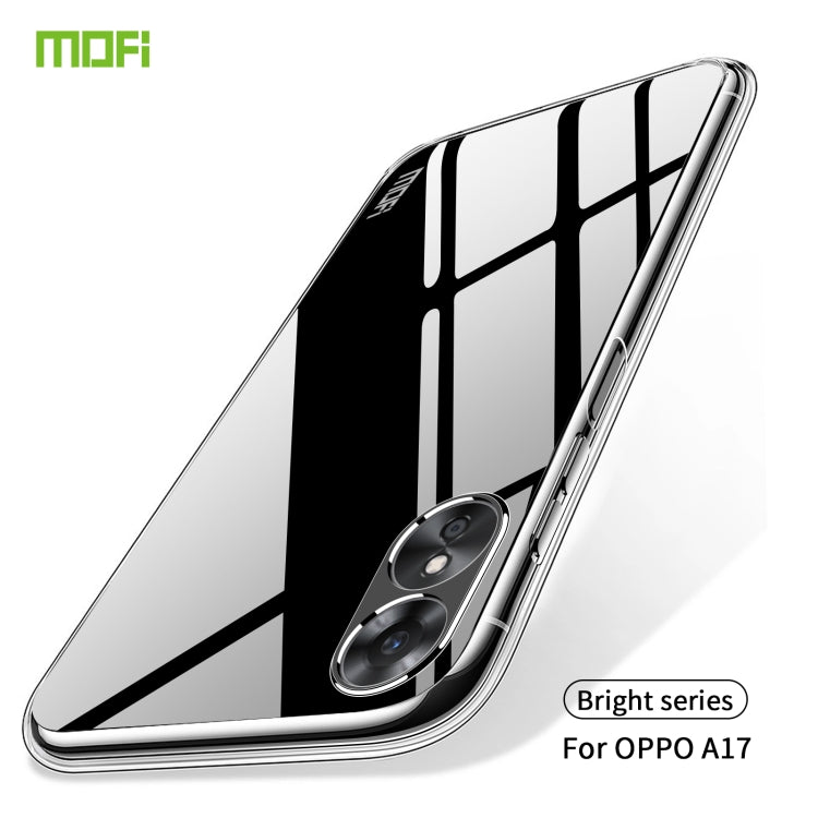 For OPPO A17 / A17K MOFI Ming Series Ultra-thin TPU Phone Case(Transparent)