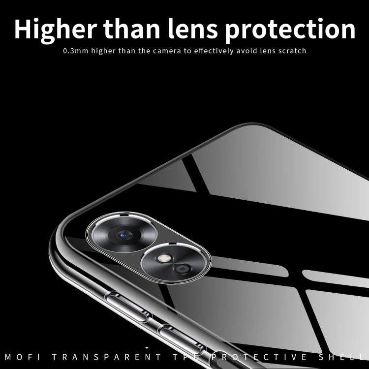 For OPPO A17 / A17K MOFI Ming Series Ultra-thin TPU Phone Case(Transparent)