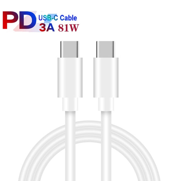 GaN 100W Dual USB + Dual USB-C/Type-C Multi Port Charger with 2m Type-C to Type-C Data Cable Set US Plug
