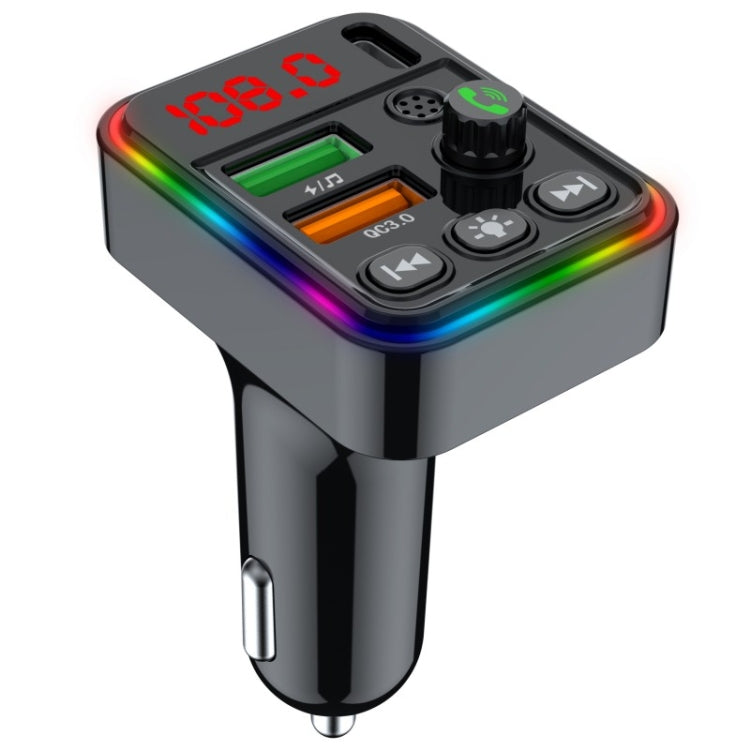 PDF19 PD25W QC3.0 Mobile Phone Fast Charger Adapter USB+Type-C Car Bluetooth Adapter - Bluetooth Car Kits by PMC TechLife | Online Shopping South Africa | PMC TechLife | Buy Now Pay Later Mobicred