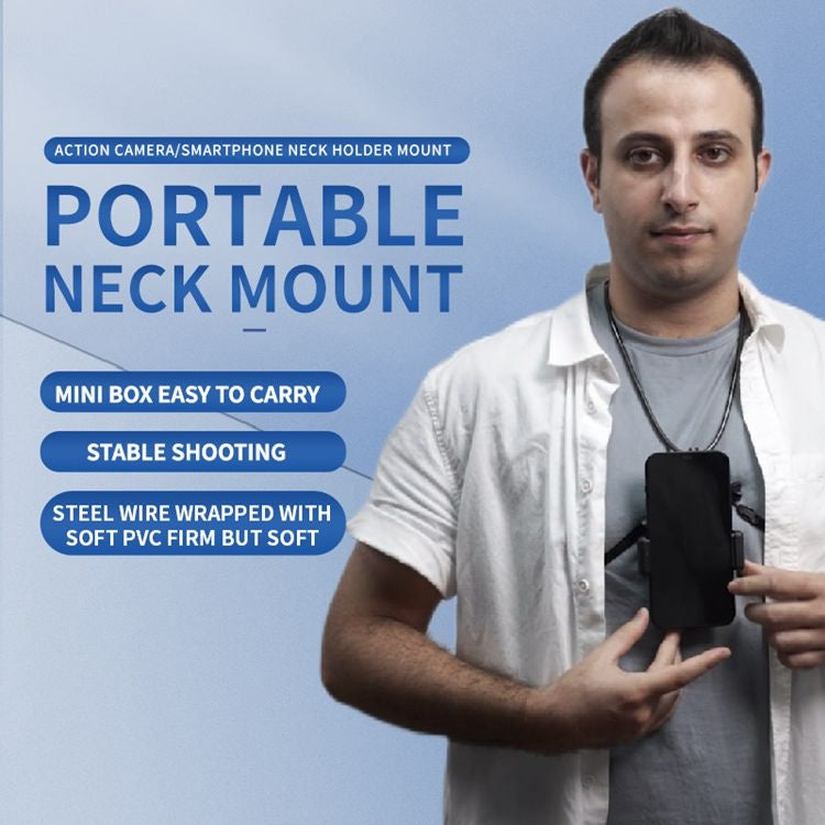 Mini Collar Lazy Adjustable Neck Bracket for GoPro Action Camera Smartphones - Holder by PMC TechLife | Online Shopping South Africa | PMC TechLife | Buy Now Pay Later Mobicred