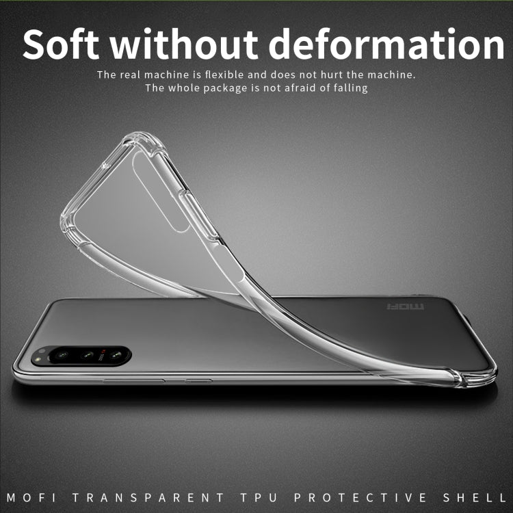 For Sony Xperia 5 IV MOFI Ming Series Ultra-thin TPU Phone Case(Transparent) - Sony Cases by MOFI | Online Shopping South Africa | PMC TechLife | Buy Now Pay Later Mobicred