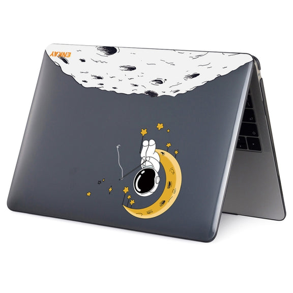 For MacBook Pro 14.2 A2442/A2779 2023 ENKAY Hat-Prince 3 in 1 Spaceman Pattern Laotop Protective Crystal Case with TPU Keyboard Film / Anti-dust Plugs, Version:US(Spaceman No.3)