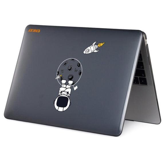 For MacBook Pro 14.2 A2442/A2779 2023 ENKAY Hat-Prince 3 in 1 Spaceman Pattern Laotop Protective Crystal Case with TPU Keyboard Film / Anti-dust Plugs, Version:US(Spaceman No.4)
