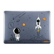 For MacBook Pro 14.2 A2442/A2779 2023 ENKAY Hat-Prince 3 in 1 Spaceman Pattern Laotop Protective Crystal Case with TPU Keyboard Film / Anti-dust Plugs, Version:EU(Spaceman No.1)
