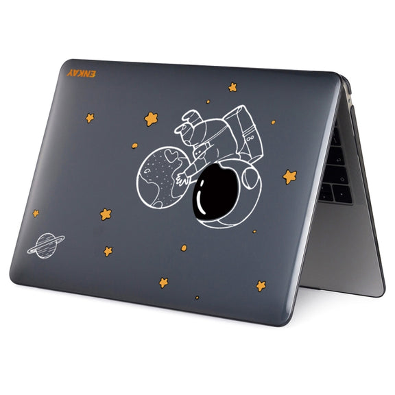 For MacBook Pro 16.2 A2485/A2880 2023 ENKAY Hat-Prince 3 in 1 Spaceman Pattern Laotop Protective Crystal Case with TPU Keyboard Film / Anti-dust Plugs, Version:EU(Spaceman No.5)
