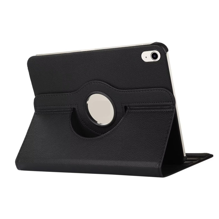 For iPad 2025 / 2022 ENKAY Hat-Prince 360 Degree Rotation Litchi Leather Smart Tablet Case(Black) - free shipping - PMC Jewellery - Order now!