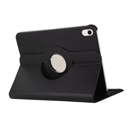 For iPad 2025 / 2022 ENKAY Hat-Prince 360 Degree Rotation Litchi Leather Smart Tablet Case(Black) - free shipping - PMC Jewellery - Order now!