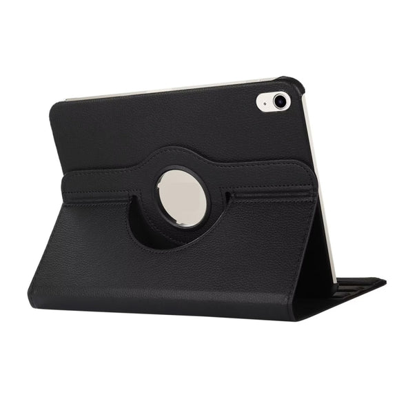 For iPad 2025 / 2022 ENKAY Hat-Prince 360 Degree Rotation Litchi Leather Smart Tablet Case(Rose)