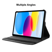 For iPad 2025 / 2022 ENKAY Hat-Prince 360 Degree Rotation Litchi Leather Smart Tablet Case(Black)