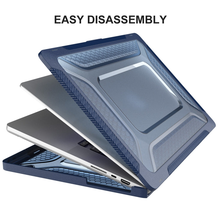 For MacBook Pro 14.2 A2442/A2779 2023 ENKAY Hat-Prince 3 in 1 Protective Bracket  Case Cover Hard Shell with TPU Keyboard Film / Anti-dust Plugs, Version:US(Grey) - free shipping - PMC Jewellery - Order now!