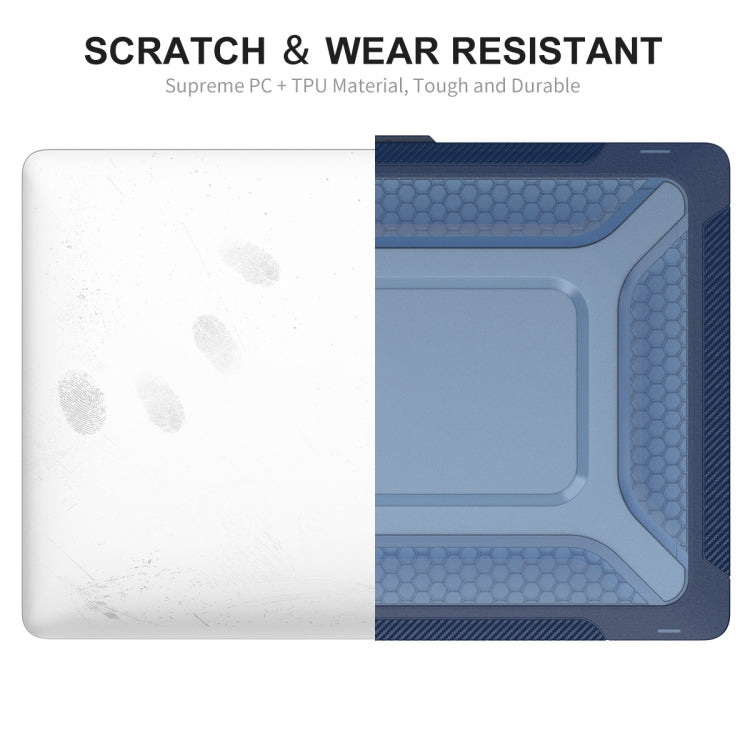 For MacBook Pro 14.2 A2442/A2779 2023 ENKAY Hat-Prince 3 in 1 Protective Bracket  Case Cover Hard Shell with TPU Keyboard Film / Anti-dust Plugs, Version:US(Blue) - free shipping - PMC Jewellery - Order now!