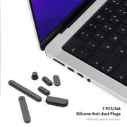 For MacBook Pro 14.2 A2442/A2779 2023 ENKAY Hat-Prince 3 in 1 Protective Bracket  Case Cover Hard Shell with TPU Keyboard Film / Anti-dust Plugs, Version:EU(Black)
